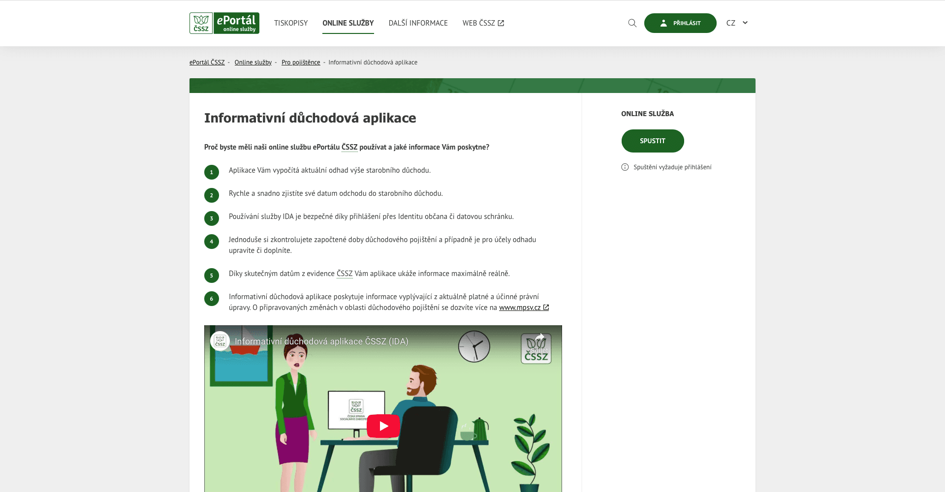 Informativní osobní list důchodového pojištění (IOLDP) - Právní aspekty a Daně - Finanční nástroj pro důchod, ČSSZ, starobní důchod, invalidní důchod, IOLDP