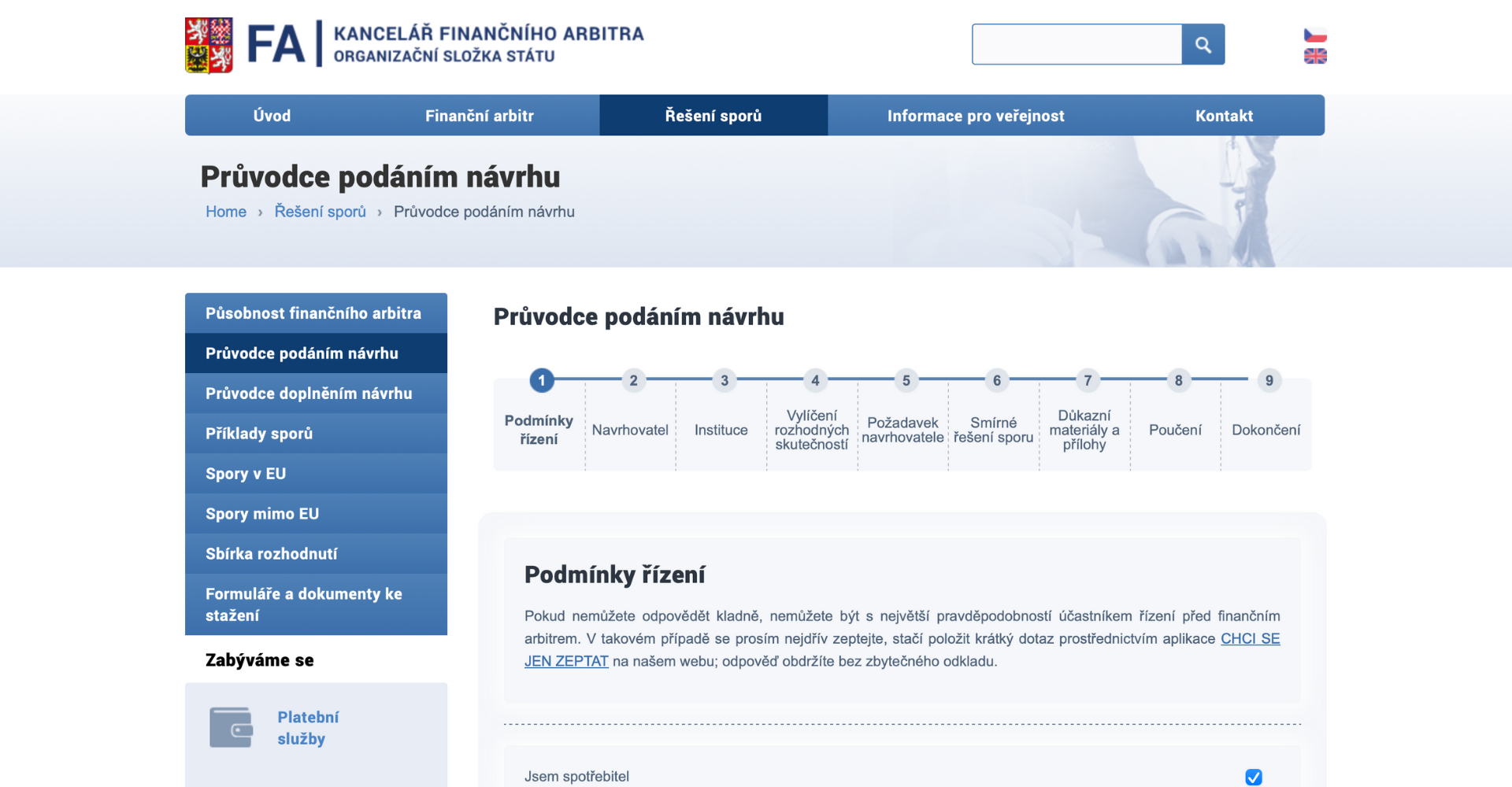 Finanční arbitr - Průvodce podáním návrhu - Právní aspekty a Daně - Finanční nástroj pro finanční arbitr, spor, alternativní řešení, finanční trh, návrh